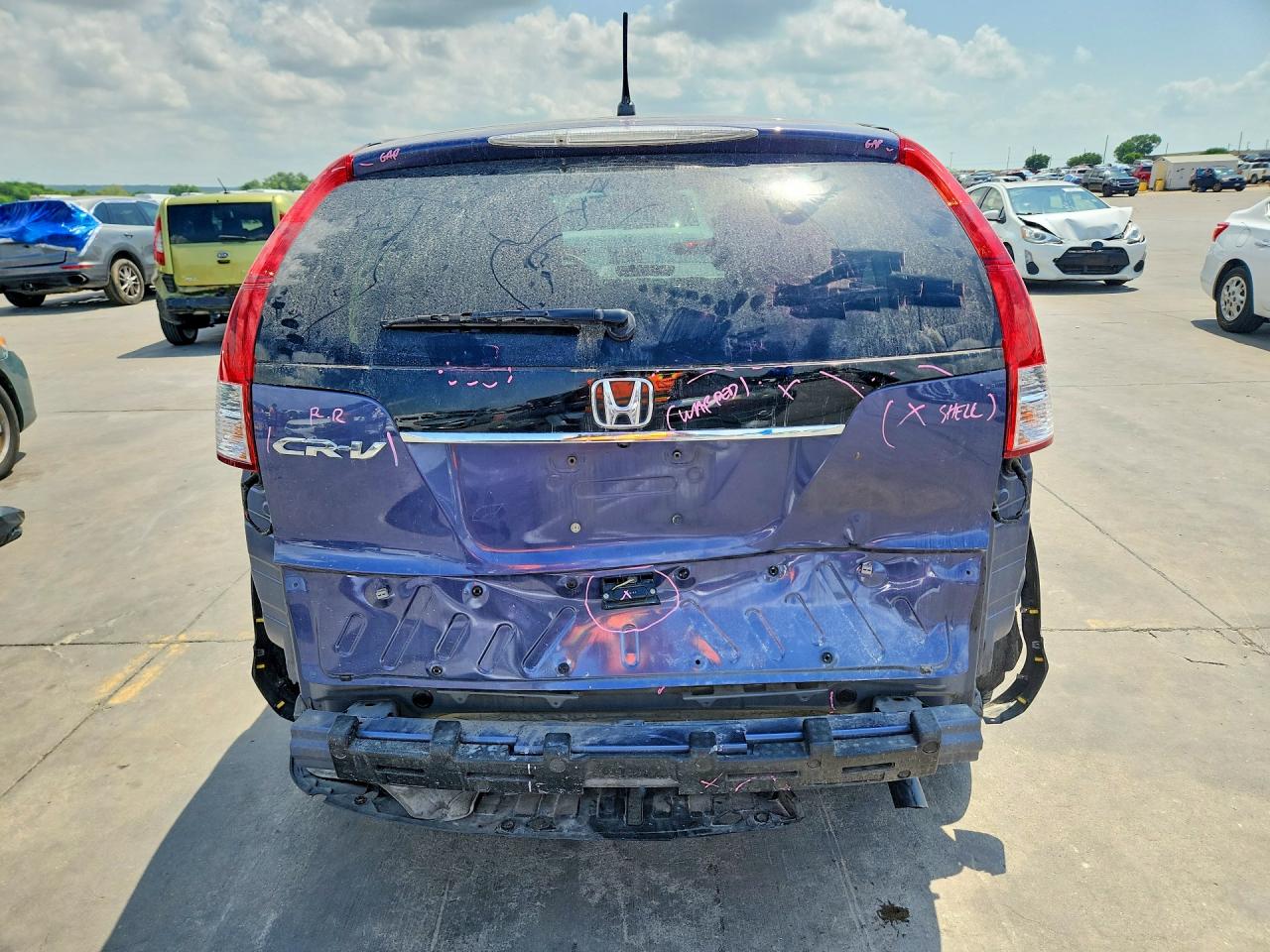 2012 Honda CR-V VIN 3CZRM3H54CG704788 COPART salvage auction — Rear End, TX - SALVAGE VEHICLE TITLE, sold $3,750 on 2026-06-25 (photo 6)