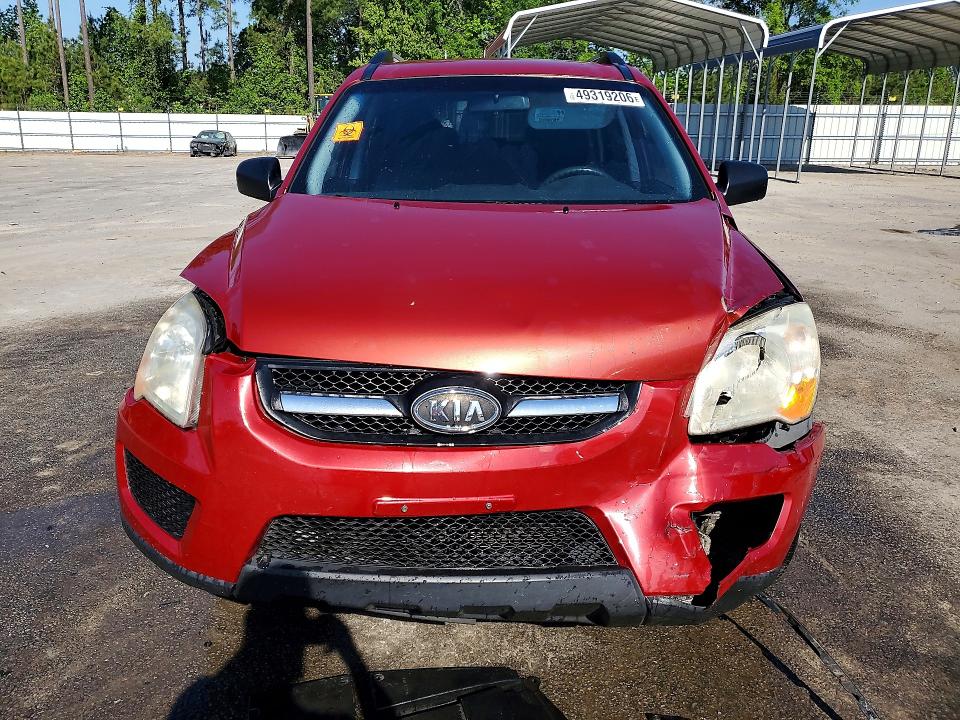 2009 Kia Sportage VIN KNDJF724597558233 COPART salvage auction — FRONT END, Sc - Certificate Of Title, sold $550 on 2026-07-06 (photo 5)
