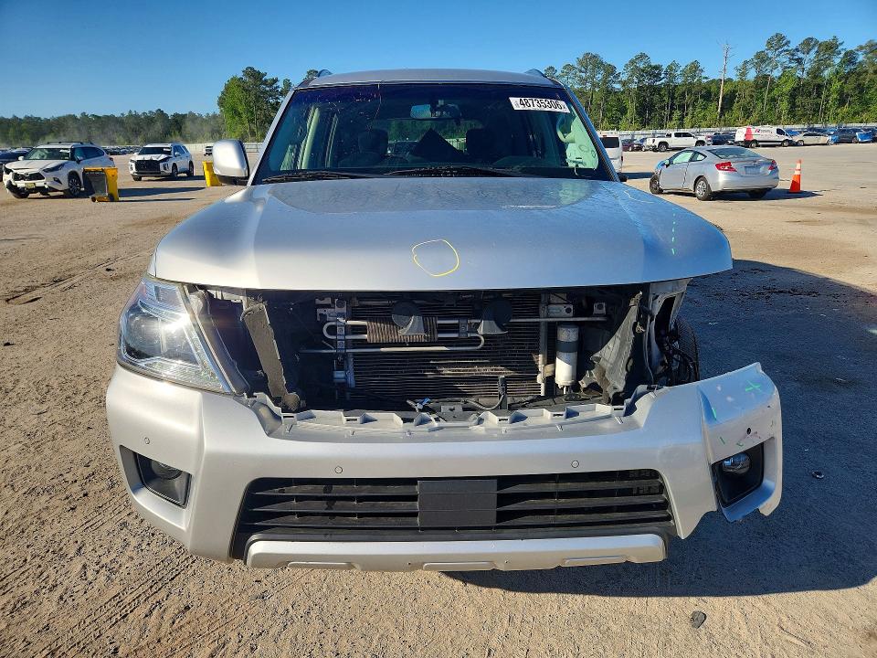 2018 Nissan Armada VIN JN8AY2NC7J9552169 COPART salvage auction — FRONT END, Sc - Cert Of Title-Salvage, sold $3,000 on 2026-07-13 (photo 5)