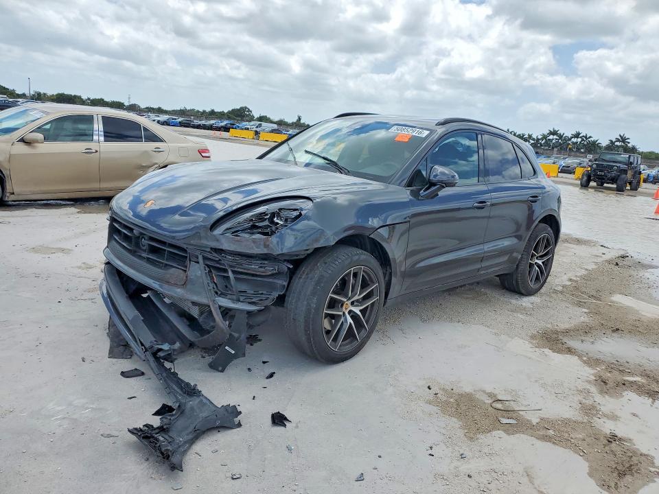 2024 Porsche Macan VIN WP1AA2A59RLB10384 COPART salvage auction — FRONT END, Fl - Cert Of Title Slvg Rebuildable, sold $22,200 on 2026-08-12 (photo 1)