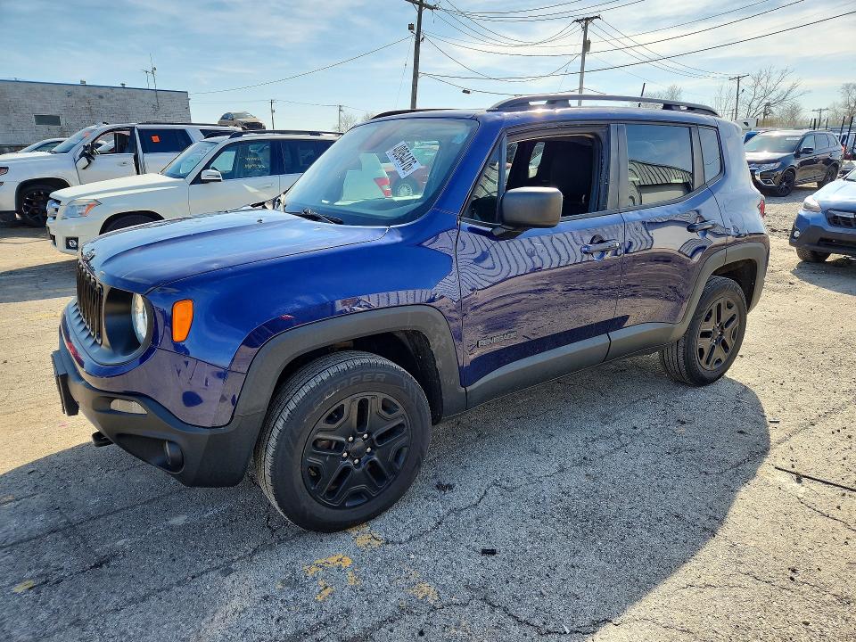 2018 Jeep Renegade VIN ZACCJBAB8JPJ02239 COPART salvage auction — HAIL, Il - Salvage Certificate, sold $2,400 on 2026-07-29 (photo 1)