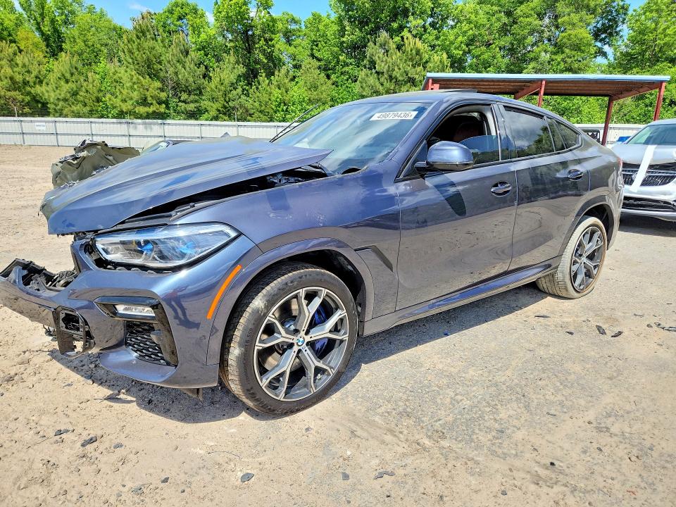 2020 BMW X6 VIN 5UXCY6C0XL9D54551 COPART salvage auction — FRONT END, Fl - Certificate Of Destruction, sold $14,100 on 2026-07-10 (photo 1)