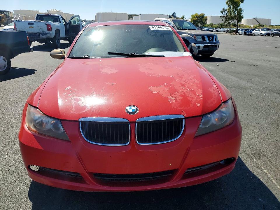 2006 BMW 3 series VIN WBAVB13526KR63862 COPART salvage auction — REAR END, CA - SALVAGE CERTIFICATE, sold $375 on 2026-07-08 (photo 5)