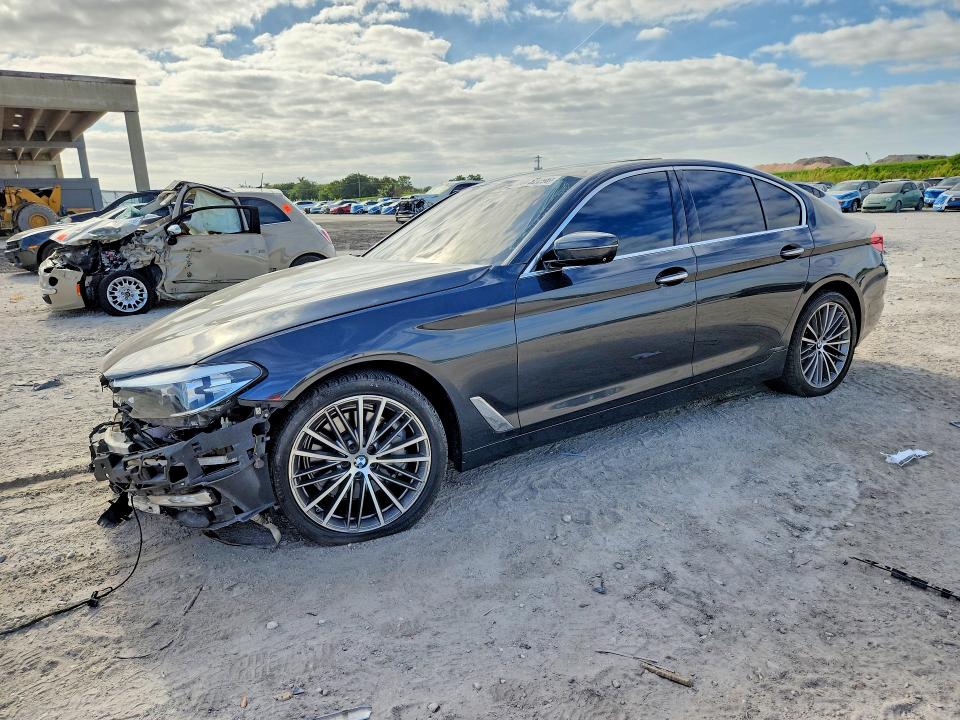 2017 BMW 5er VIN WBAJA5C34HG896887 COPART salvage auction — ROOF, Fl - Cert Of Title Slvg Rebuildable, sold $5,300 on 2026-07-14 (photo 1)