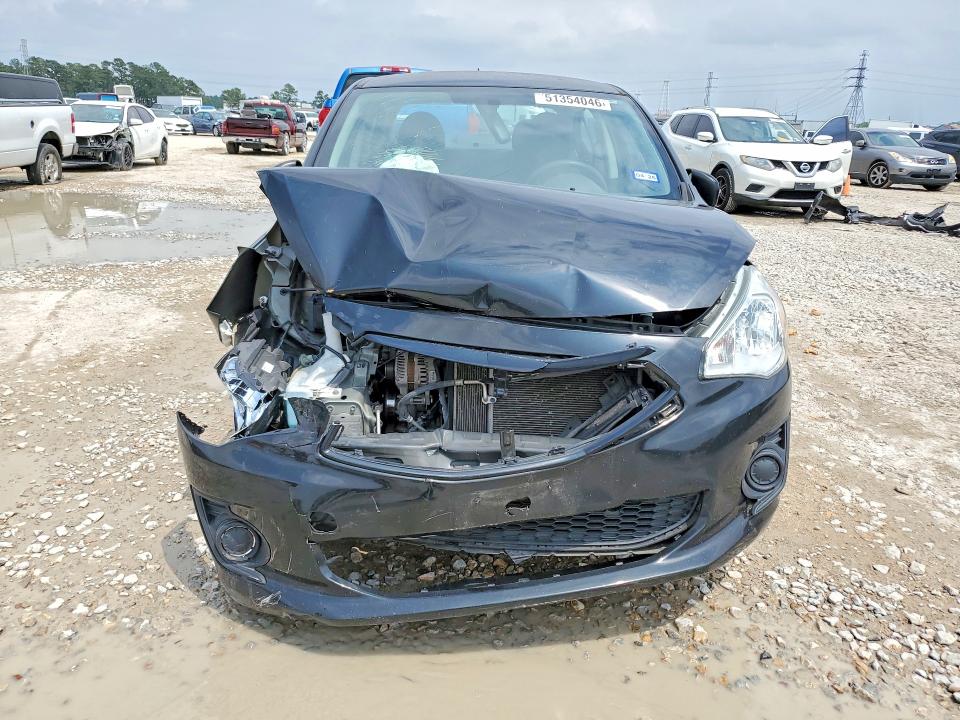 2020 Mitsubishi Mirage VIN ML32F3FJ5LHF11742 COPART salvage auction — FRONT END, Tx - Salvage Vehicle Title, sold $1,900 on 2026-07-21 (photo 5)