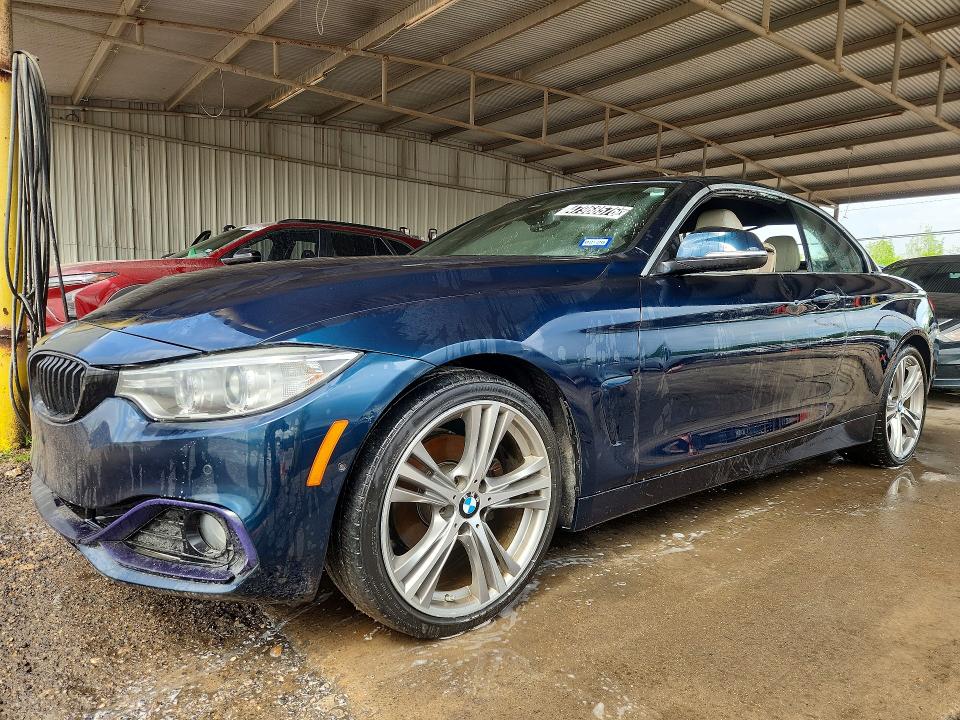 2016 BMW 4 series VIN WBA3V7C55G5A26704 COPART salvage auction — FRONT END, Tx - Certificate Of Title, sold $2,200 on 2026-07-16 (photo 1)