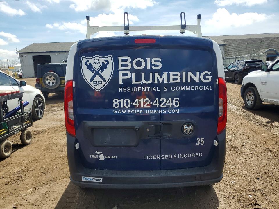2018 Ram Promaster city VIN ZFBERFAB5J6J96811 COPART salvage auction — FRONT END, Mi - Certificate Of Title, sold $275 on 2026-07-27 (photo 6)