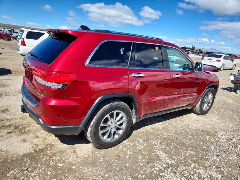 2014 Jeep Cherokee VIN 1C4RJFBG5EC350182 COPART salvage auction — FRONT END, Ut - Salvage Certificate, sold $2,300 on 2026-07-31 (photo 3)
