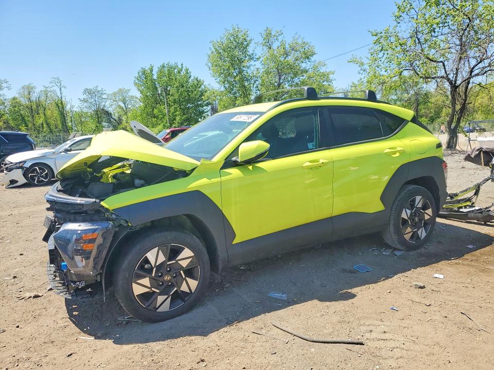 2025 Hyundai Kona VIN KM8HBCAB7SU186173 COPART salvage auction — FRONT END, Md - Certificate Of Title, sold $900 on 2026-07-28 (photo 1)