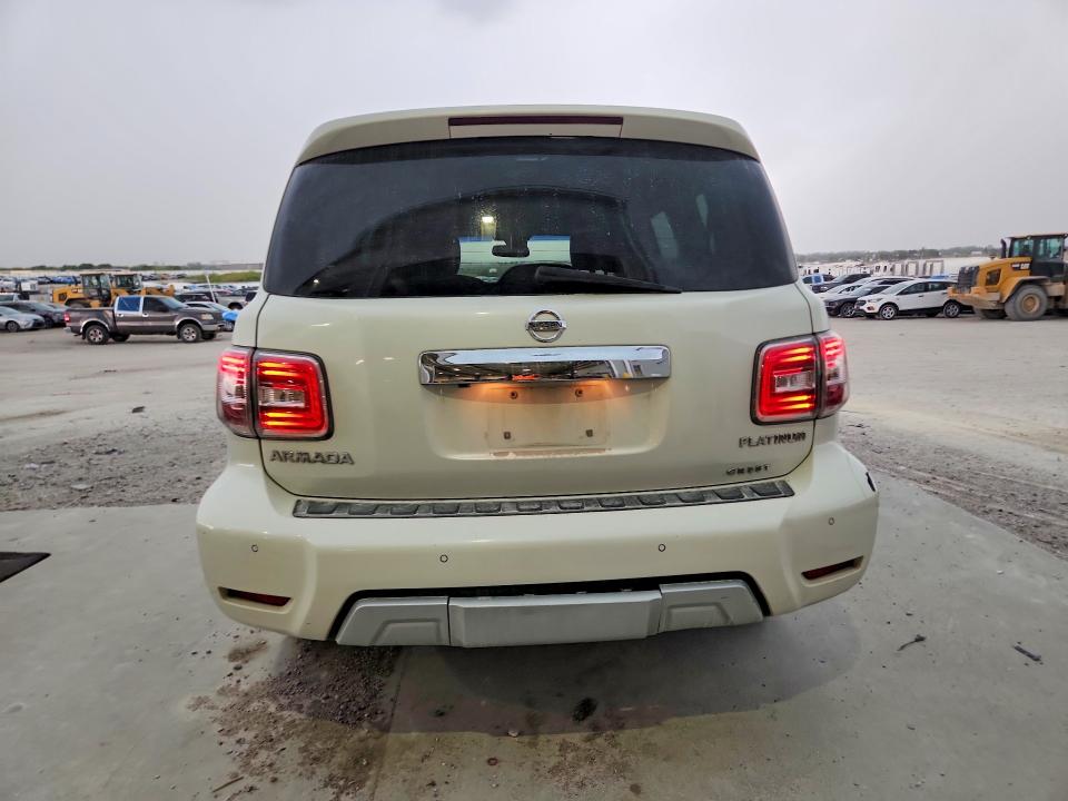 2017 Nissan Armada VIN JN8AY2NF3H9301024 COPART salvage auction — FRONT END, Id - Salvage Certificate Of Title, sold $3,700 on 2026-07-14 (photo 6)