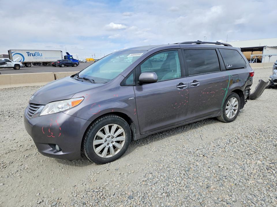 2017 Toyota Sienna VIN 5TDDZ3DC8HS170841 COPART salvage auction — REAR END, CO - PUBLIC - SALVAGE TITLE (P), sold $6,200 on 2026-07-07 (photo 1)