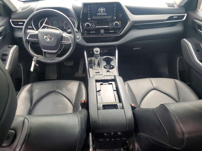2022 Toyota VIN 5TDGZRBH6NS239634 COPART salvage auction — HAIL, Ia - Cert Of Title-Salvage Title, sold $18,600 on 2026-07-24 (photo 8)