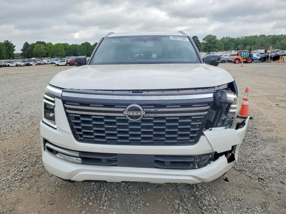 2025 Nissan Armada VIN JN8AY3BDXS9300954 COPART salvage auction — FRONT END, Salvage Title, sold $750 on 2026-07-27 (photo 5)