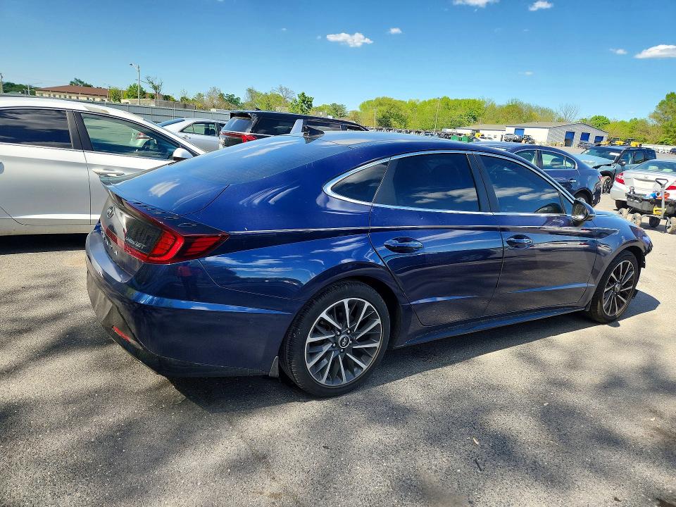2022 Hyundai Sonata VIN 5NPEH4J29NH148471 COPART salvage auction — FRONT END, Nj - Cert Of Title-Salvage, sold $150 on 2026-07-28 (photo 3)