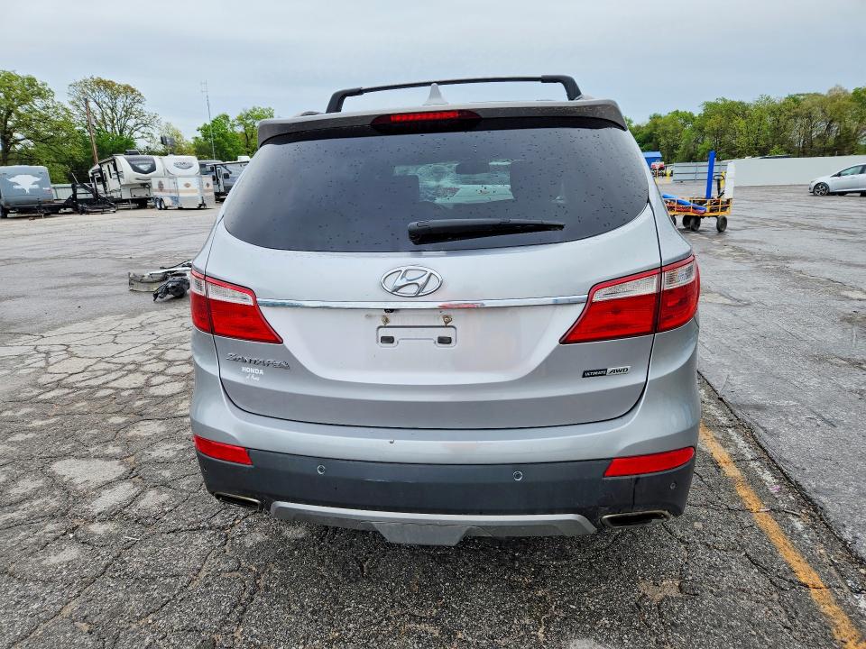 2016 Hyundai Santa fe VIN KM8SRDHF8GU133456 COPART salvage auction — HAIL, Ia - Cert Of Title-Salvage Title, sold $1,300 on 2026-07-06 (photo 6)