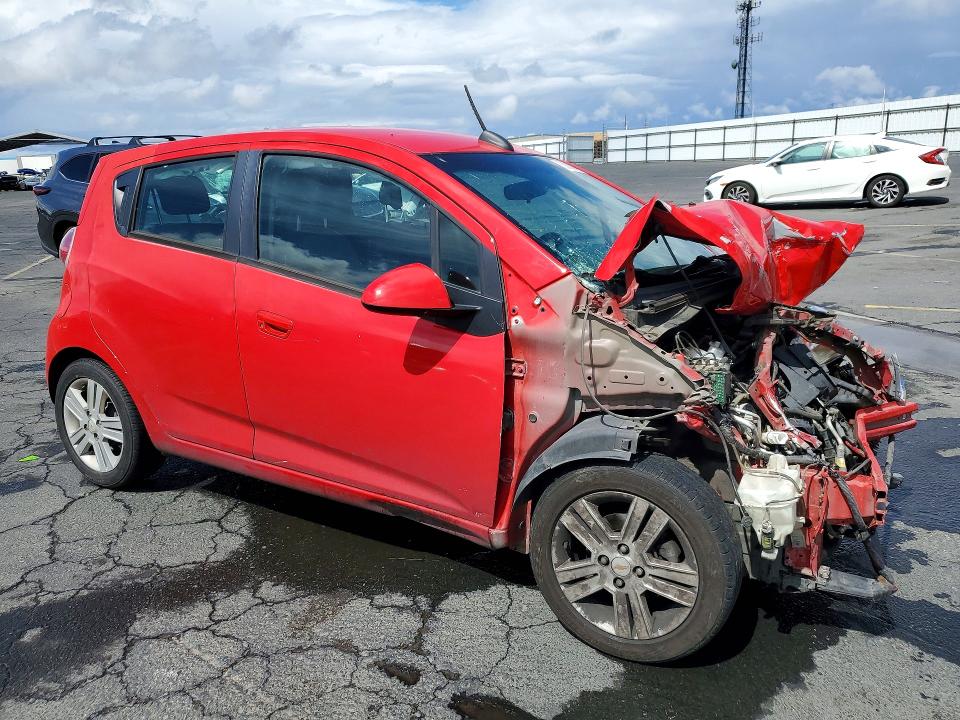 2015 Chevrolet Spark VIN KL8CD6S99FC727475 COPART salvage auction — FRONT END, Ca - Salvage Certificate, sold $70 on 2026-07-30 (photo 4)