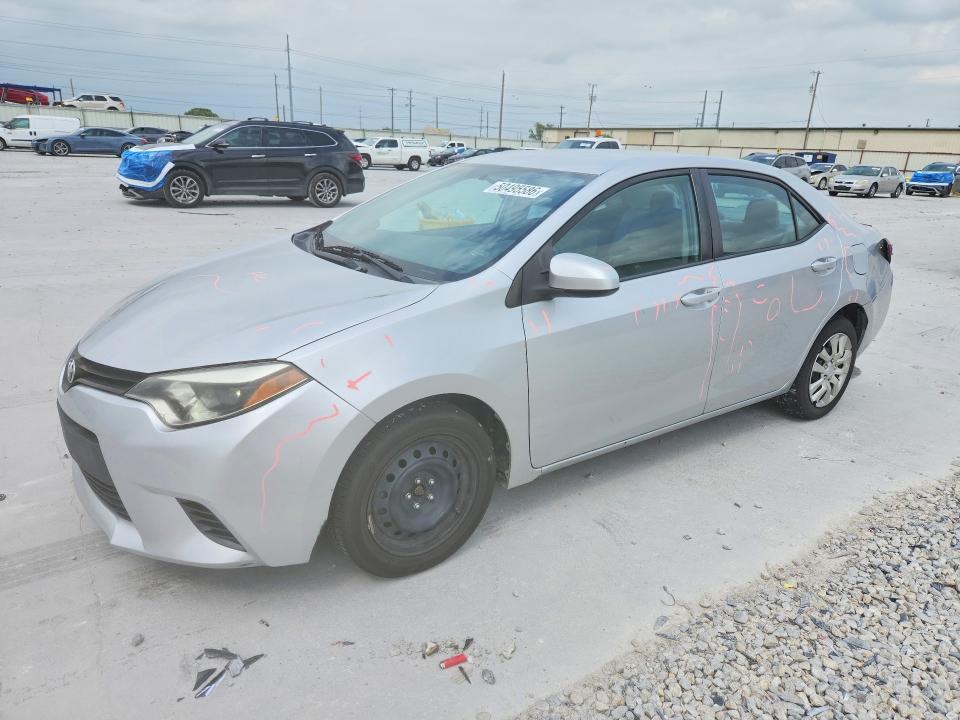 2016 Toyota Corolla VIN 5YFBURHE2GP566386 COPART salvage auction — REAR END, Tx - Cert Of Title-Rebuilt Salvage, sold $2,750 on 2026-07-10 (photo 1)