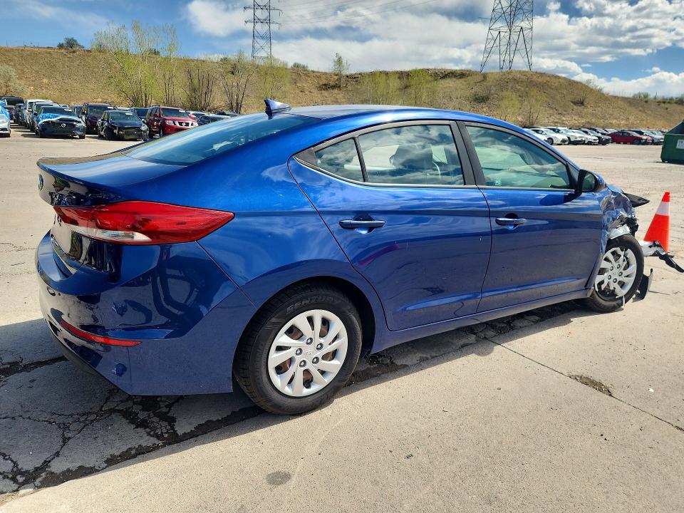 2017 Hyundai Elantra VIN 5NPD74LF1HH135247 COPART salvage auction — FRONT END, Tx - Salvage Vehicle Title, sold $400 on 2026-07-22 (photo 3)