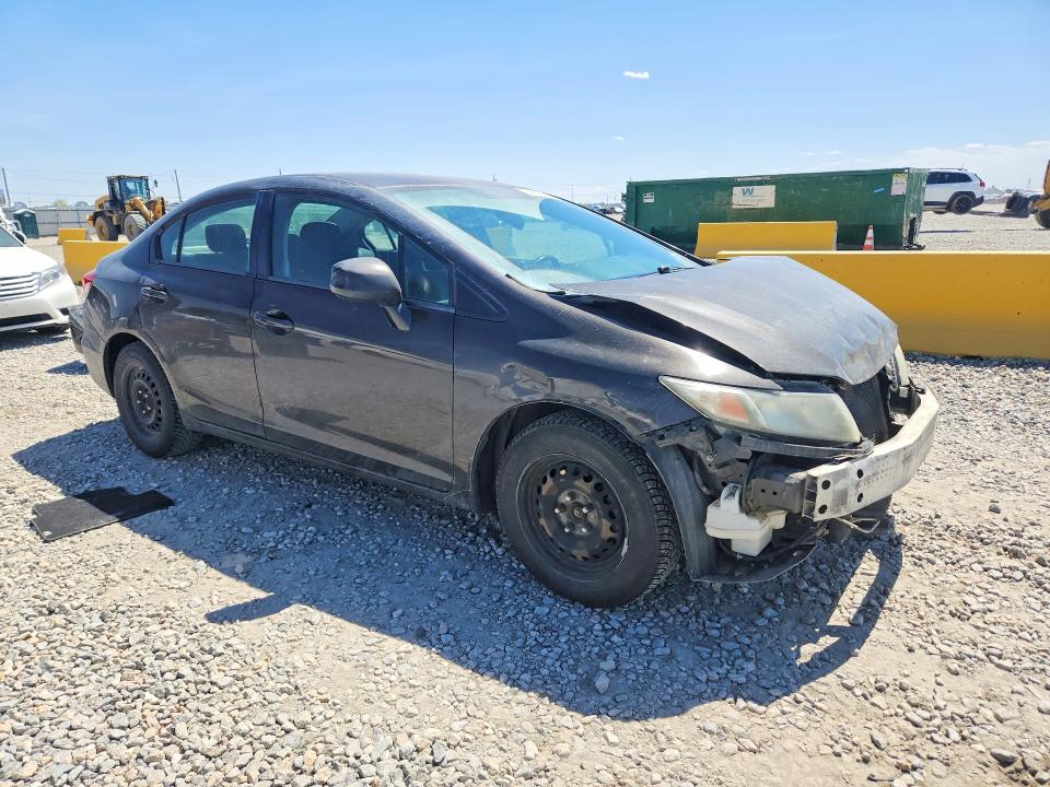 2013 Honda Civic VIN 19XFB2F58DE017063 COPART salvage auction — FRONT END, Id - Salvage Certificate Of Title, sold $275 on 2026-07-23 (photo 4)