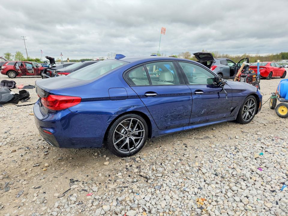 2018 BMW 5 series VIN WBAJA7C58JWA73178 COPART salvage auction — SIDE, MI - CERTIFICATE OF TITLE, sold $8,400 on 2026-07-02 (photo 3)