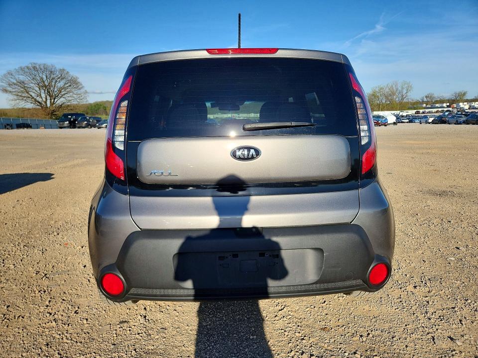 2016 Kia Soul VIN KNDJN2A26G7409347 COPART salvage auction — HAIL, Id - Salvage Certificate Of Title, sold $1,050 on 2026-07-14 (photo 6)
