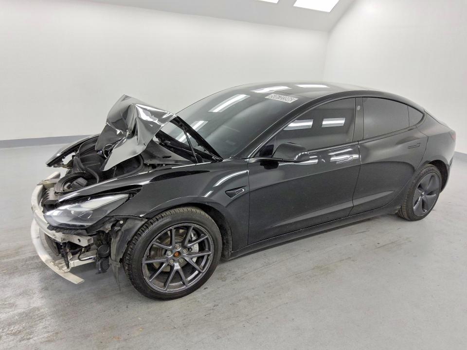2021 Tesla Model 3 VIN 5YJ3E1EB3MF006820 COPART salvage auction — FRONT END, Ca - Certificate Of Title, sold $9,600 on 2026-07-07 (photo 1)