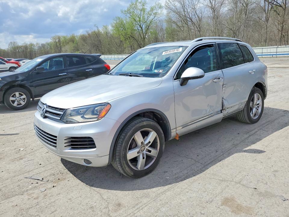 2013 Volkswagen Touareg VIN WVGEF9BP5DD006647 COPART salvage auction — SIDE, PA - CERTIFICATE OF SALVAGE, sold $1,150 on 2026-07-02 (photo 1)