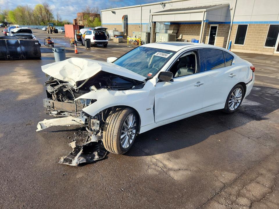 2019 Infiniti VIN JN1EV7AR8KM557668 COPART salvage auction — FRONT END, Salvage Title, sold $1,000 on 2026-07-10 (photo 1)