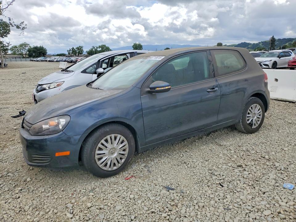 2010 Volkswagen Golf VIN WVWBB7AJ9AW263900 — COPART salvage auction photo