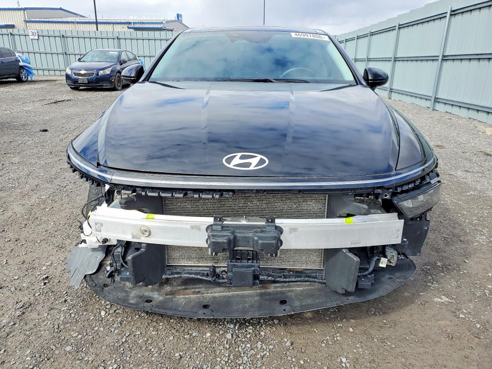 2025 Hyundai Sonata VIN KMHL44JA4SA444409 COPART salvage auction — FRONT END, On - Permit Salvage, sold $13,100 on 2026-07-02 (photo 5)