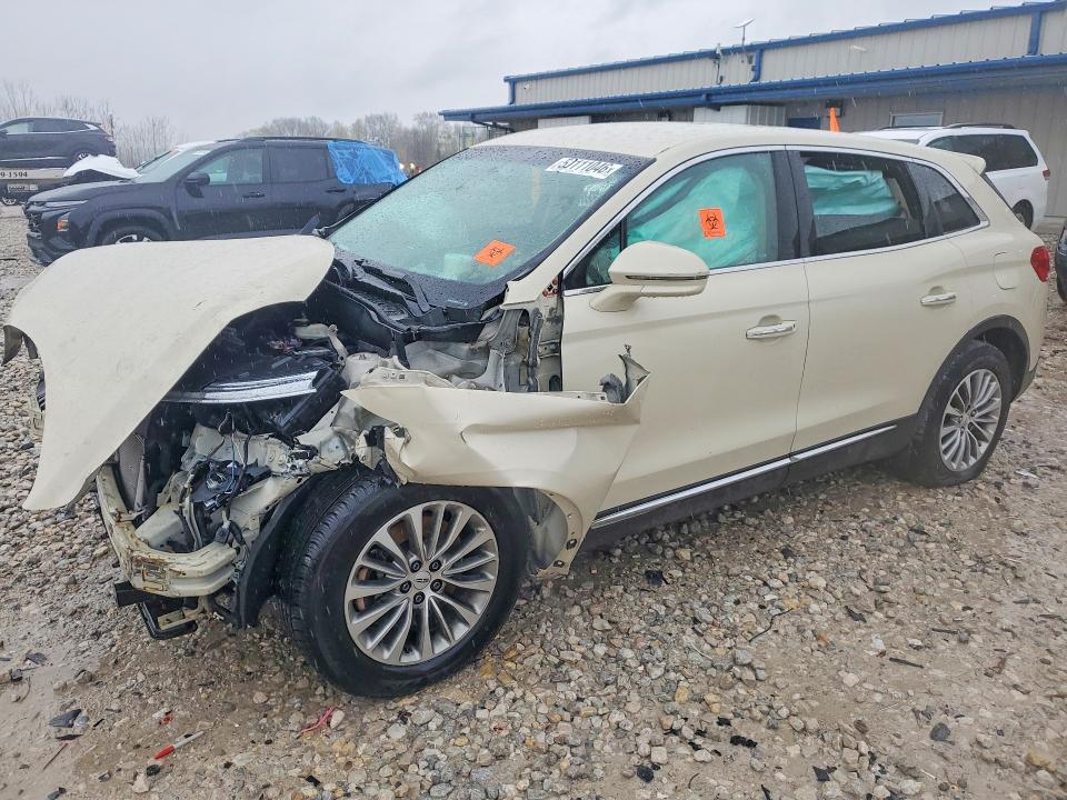 2016 Lincoln Mkx VIN 2LMPJ6KR6GBL32141 COPART salvage auction — FRONT END, MI - CERTIFICATE OF TITLE, sold $525 on 2026-07-02 (photo 1)