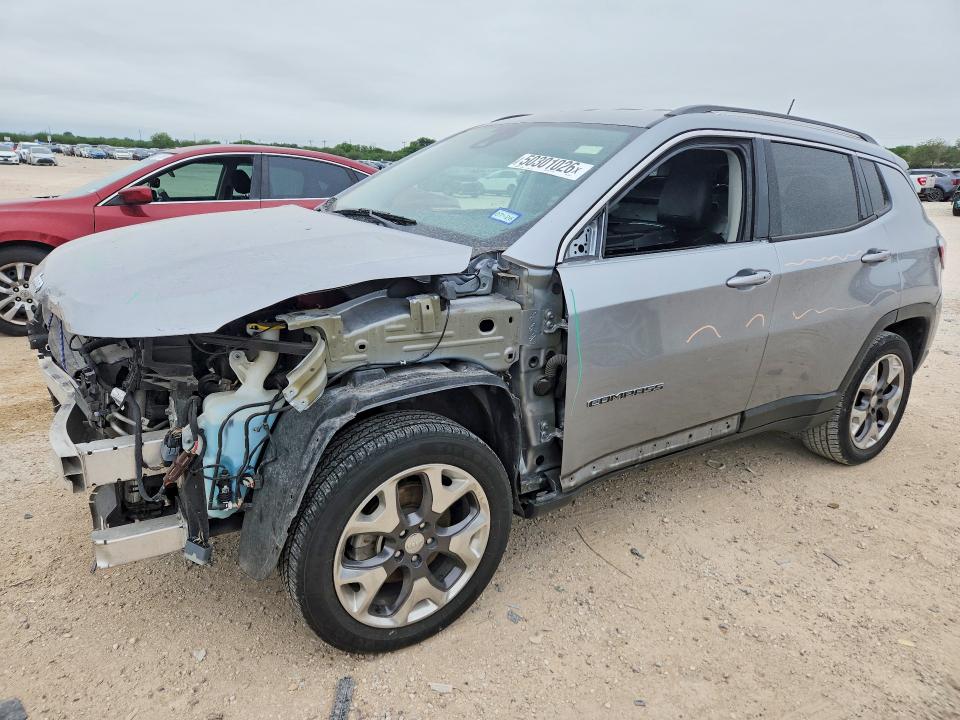 2021 Jeep VIN 3C4NJDCB8MT520124 COPART salvage auction — FRONT END, Tx - Certificate Of Title, sold $3,450 on 2026-07-09 (photo 1)