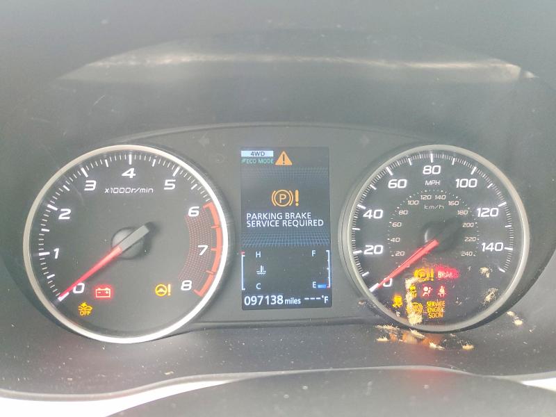 2022 Mitsubishi VIN JA4ATWAA8NZ001657 COPART salvage auction — FRONT END, Tx - Salvage Vehicle Title, sold $2,750 on 2026-07-22 (photo 9)