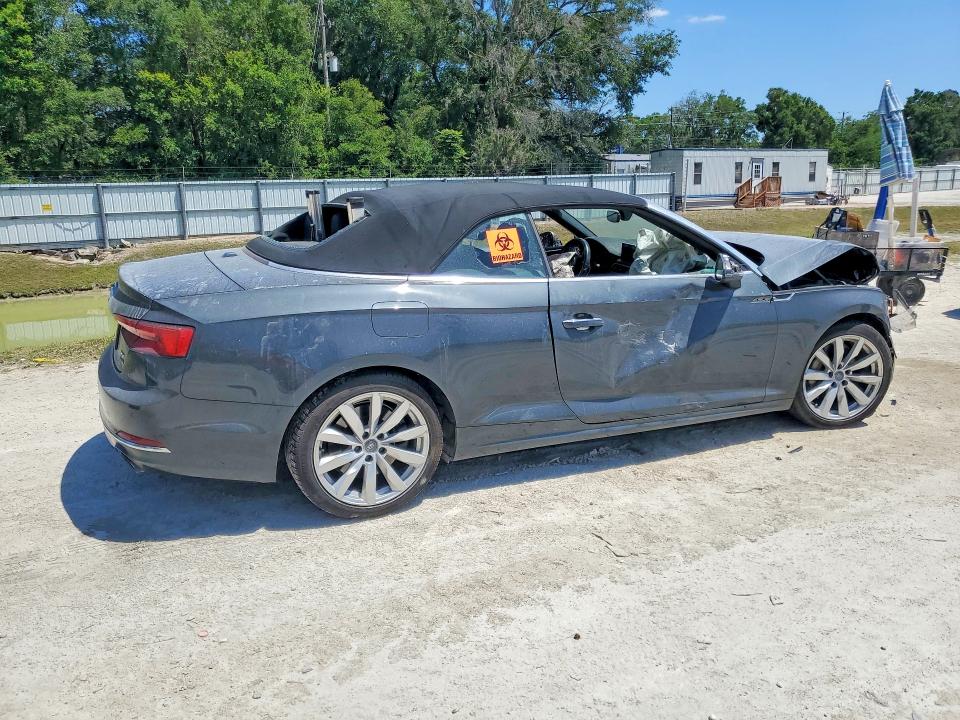 2018 Audi A5 VIN WAUYNGF51JN001286 COPART salvage auction — FRONT END, Fl - Cert Of Title Slvg Rebuildable, sold $1,550 on 2026-07-26 (photo 3)