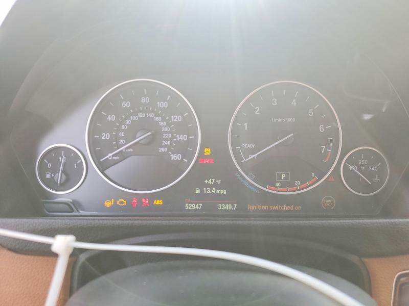 2015 BMW 3er VIN WBA3B9G51FNR94471 COPART salvage auction — FRONT END, Il - Salvage Certificate, sold $2,700 on 2026-07-21 (photo 9)