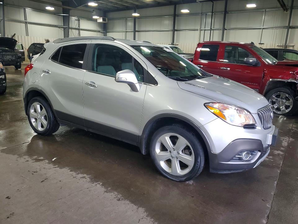 2015 Buick Encore VIN KL4CJGSB8FB083640 COPART salvage auction — HAIL, Mn - Cert Of Title-Prior Salvage, sold $3,800 on 2026-07-07 (photo 4)