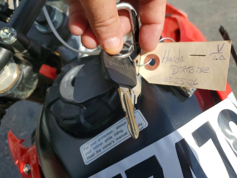 2025 Honda Crf VIN MLHND1650S5403031 COPART salvage auction — FRONT END, Nj - Cert Of Title-Salvage, sold $1,150 on 2026-07-16 (photo 8)