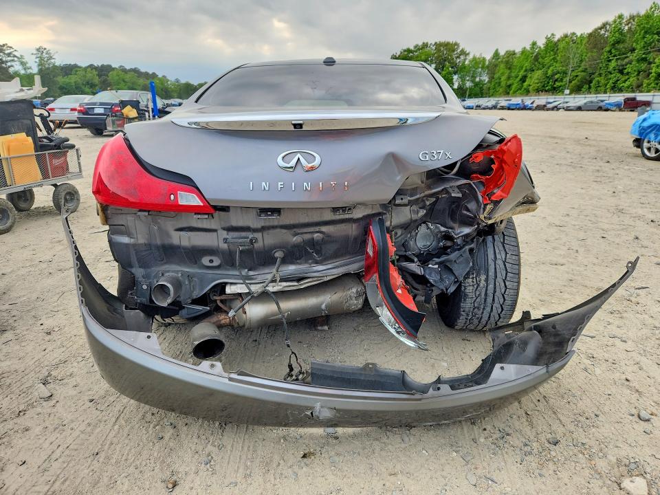 2013 Infiniti VIN JN1CV6EL9DM950167 COPART salvage auction — REAR END, Va - Cert Of Title - Salvage, sold $100 on 2026-07-28 (photo 6)
