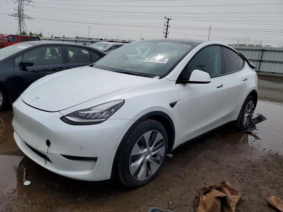 2022 Tesla Model y VIN 7SAYGDEE8NA012920 — COPART salvage auction photo
