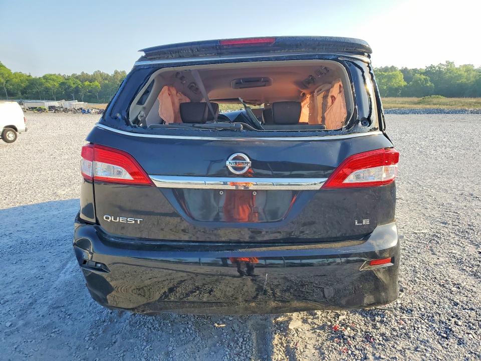 2012 Nissan Quest VIN JN8AE2KP6C9040406 COPART salvage auction — ROLLOVER, GA - CERT OF TITLE-SALVAGE, sold $350 on 2026-07-30 (photo 6)