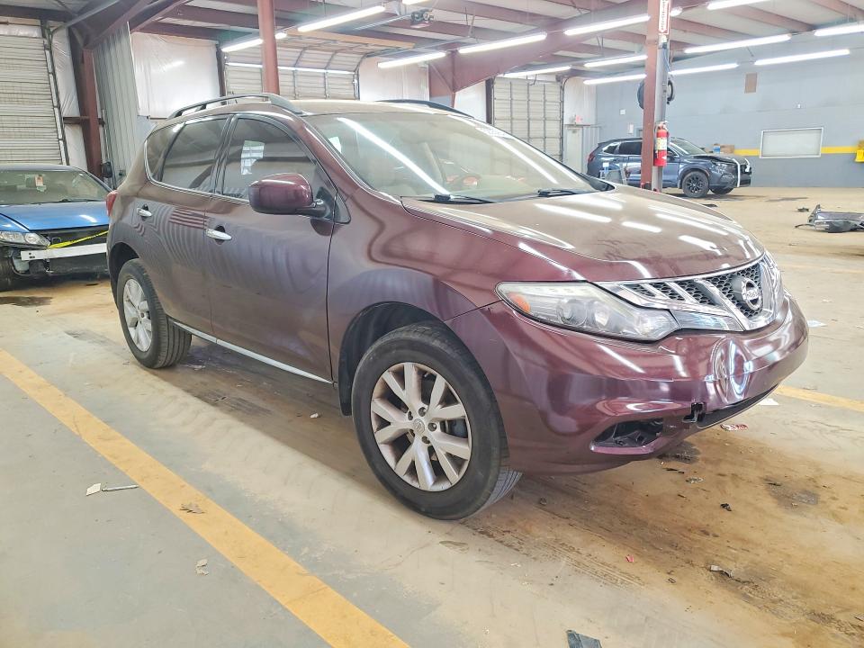 2014 Nissan Murano VIN JN8AZ1MU3EW412810 COPART salvage auction — FRONT END, Nc - Salvage Certificate Of Title, sold $375 on 2026-07-08 (photo 4)