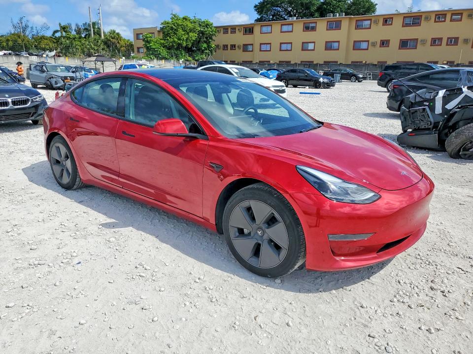 2023 Tesla Model 3 VIN 5YJ3E1EA3PF641662 COPART salvage auction — SIDE, FL - CERTIFICATE OF DESTRUCTION, sold $20 on 2026-07-07 (photo 4)