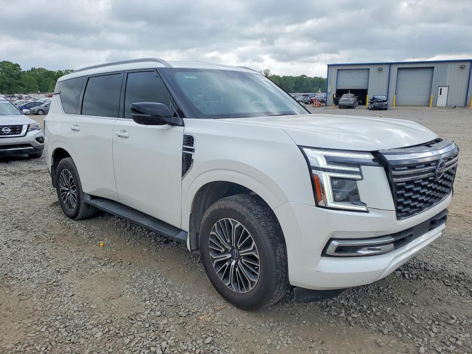 2025 Nissan Armada VIN JN8AY3BDXS9300954 COPART salvage auction — FRONT END, Salvage Title, sold $750 on 2026-07-27 (photo 4)