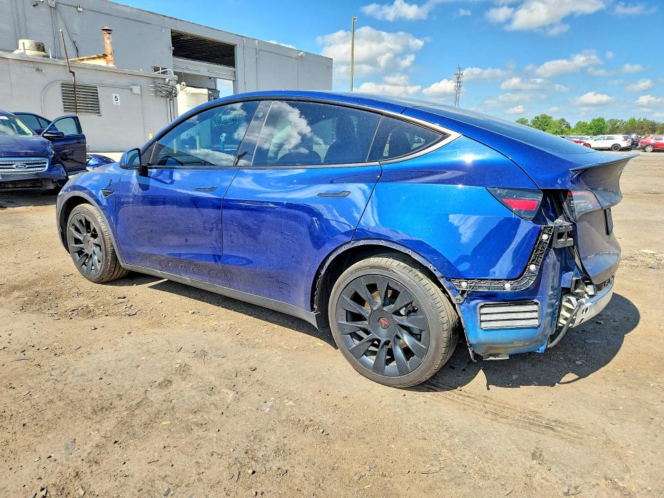 2021 Tesla Model y VIN 5YJYGDEE5MF061622 COPART salvage auction — SIDE, Va - Cert Of Title - Salvage, sold $6,300 on 2026-07-22 (photo 2)