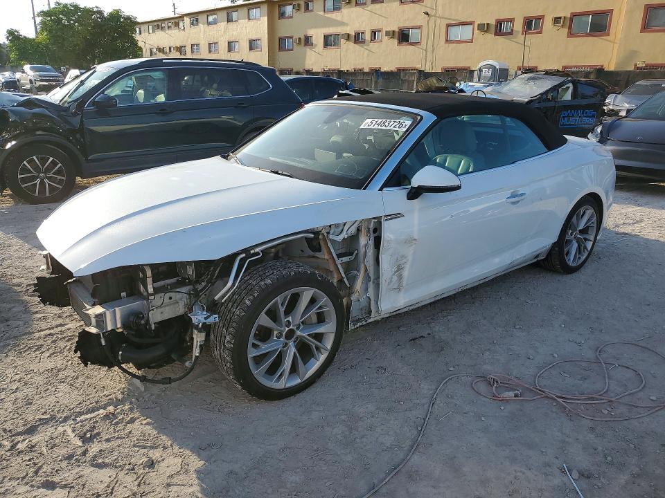 2022 Audi A5 VIN WAU2AGF59NN006050 COPART salvage auction — FRONT END, Id - Salvage Certificate Of Title, sold $7,000 on 2026-07-17 (photo 1)