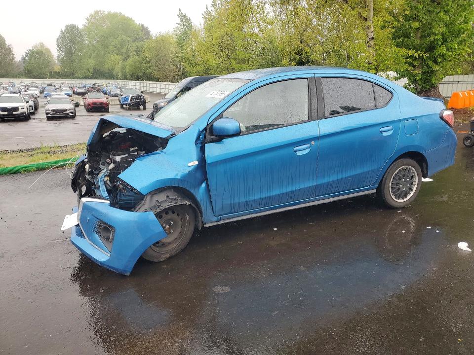 2024 Mitsubishi Mirage VIN ML32FUFJ2RHF04245 COPART salvage auction — FRONT END, Or - Salvage Title Certificate, sold $775 on 2026-07-27 (photo 1)