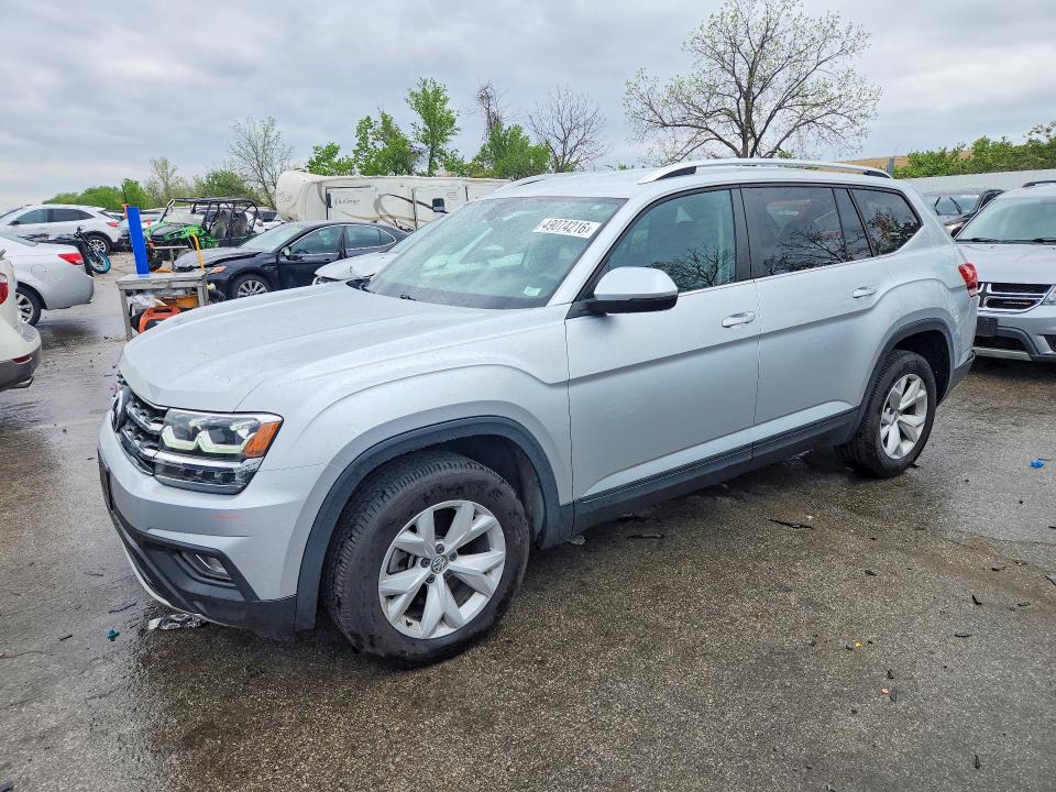 2018 Volkswagen Atlas VIN 1V2CR2CA2JC574861 COPART salvage auction — REAR END, Mo - Salvage Certificate Of Title, sold $5,700 on 2026-07-10 (photo 1)