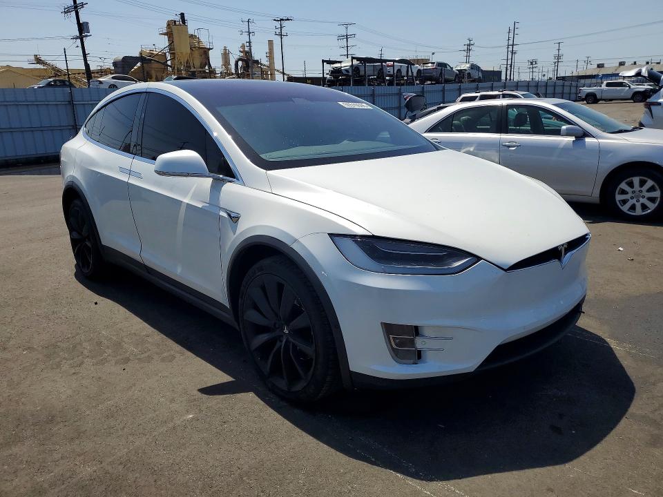2017 Tesla Model x VIN 5YJXCDE28HF066767 COPART salvage auction — SIDE, Ca - Salvage Certificate, sold $7,000 on 2026-07-08 (photo 4)