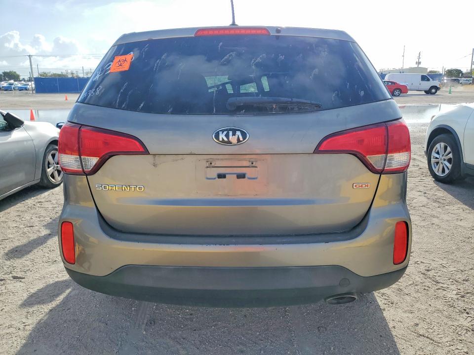 2014 Kia Sorento VIN 5XYKT3A6XEG535990 COPART salvage auction — FRONT END, Fl - Cert Of Title-Slvg Rebld Flood, sold $1,250 on 2026-07-29 (photo 6)