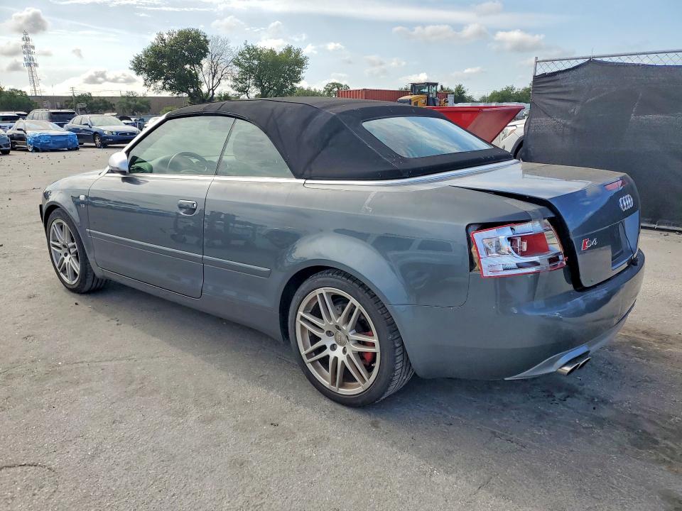 2008 Audi S4 VIN WUARL48H08K900156 COPART salvage auction — REAR END, Fl - Cert Of Title Slvg Rebuildable, sold $375 on 2026-07-23 (photo 2)